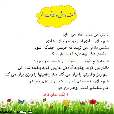 لطف علم و لطافت هنر
